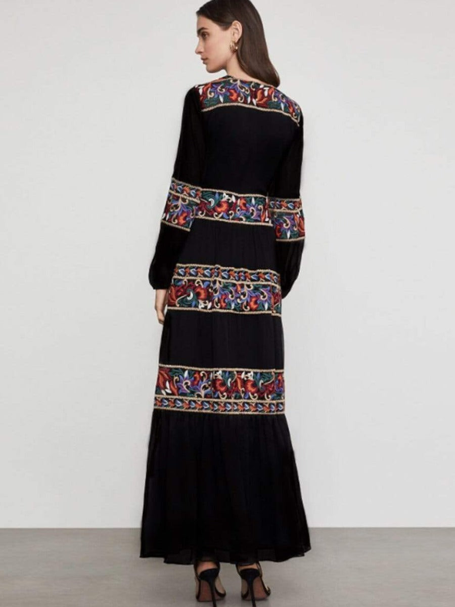 Long Gypsy Dress in Black