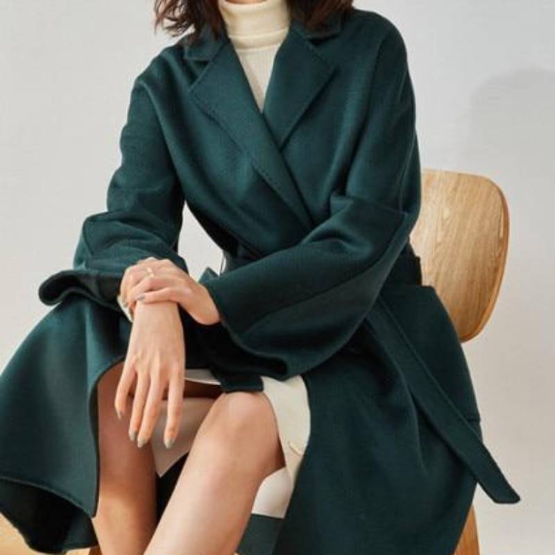 Long Jacket Boho Cashmere double-faced