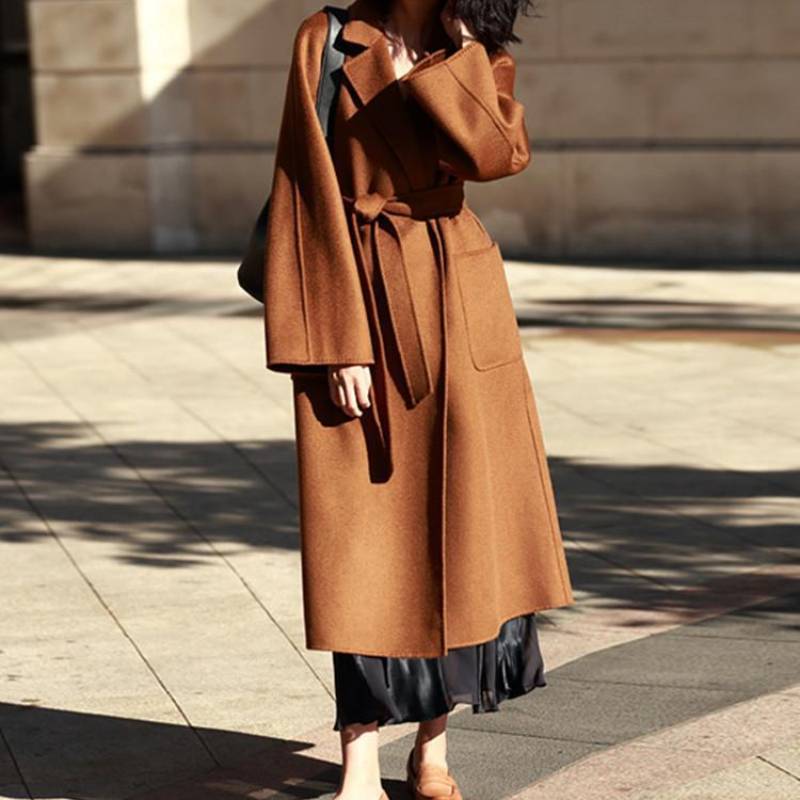 Long Jacket Boho Cashmere double-faced