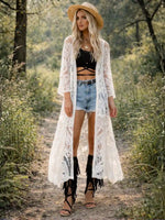 Long Lace Kimono Beach