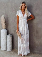 Long White Bohemian Dress