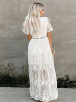 Long White Bohemian Dress