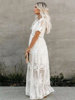 Long White Bohemian Dress
