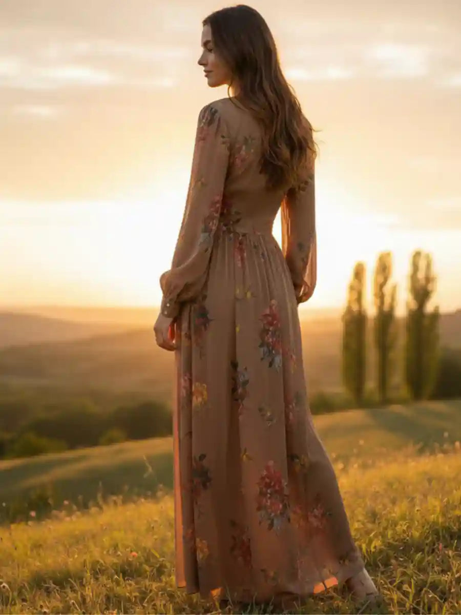 Maxi Floral Bohemian Dress