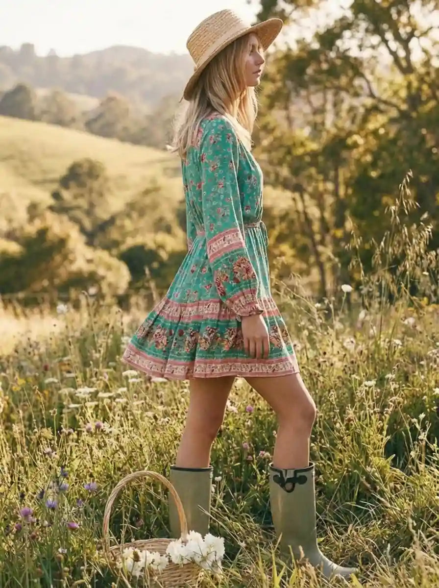 Mini Boho Summer Dress