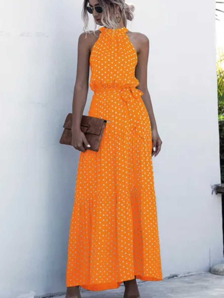 Orange Boho Maxi Dress