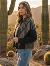 Oversized Denim Boho Fringe Jacket