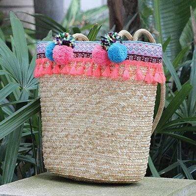 Picnic Boho Straw Bag