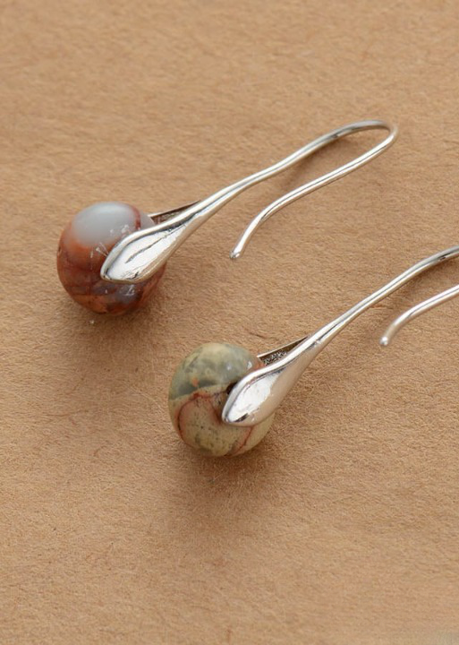 Pink Boho Dangle Earrings