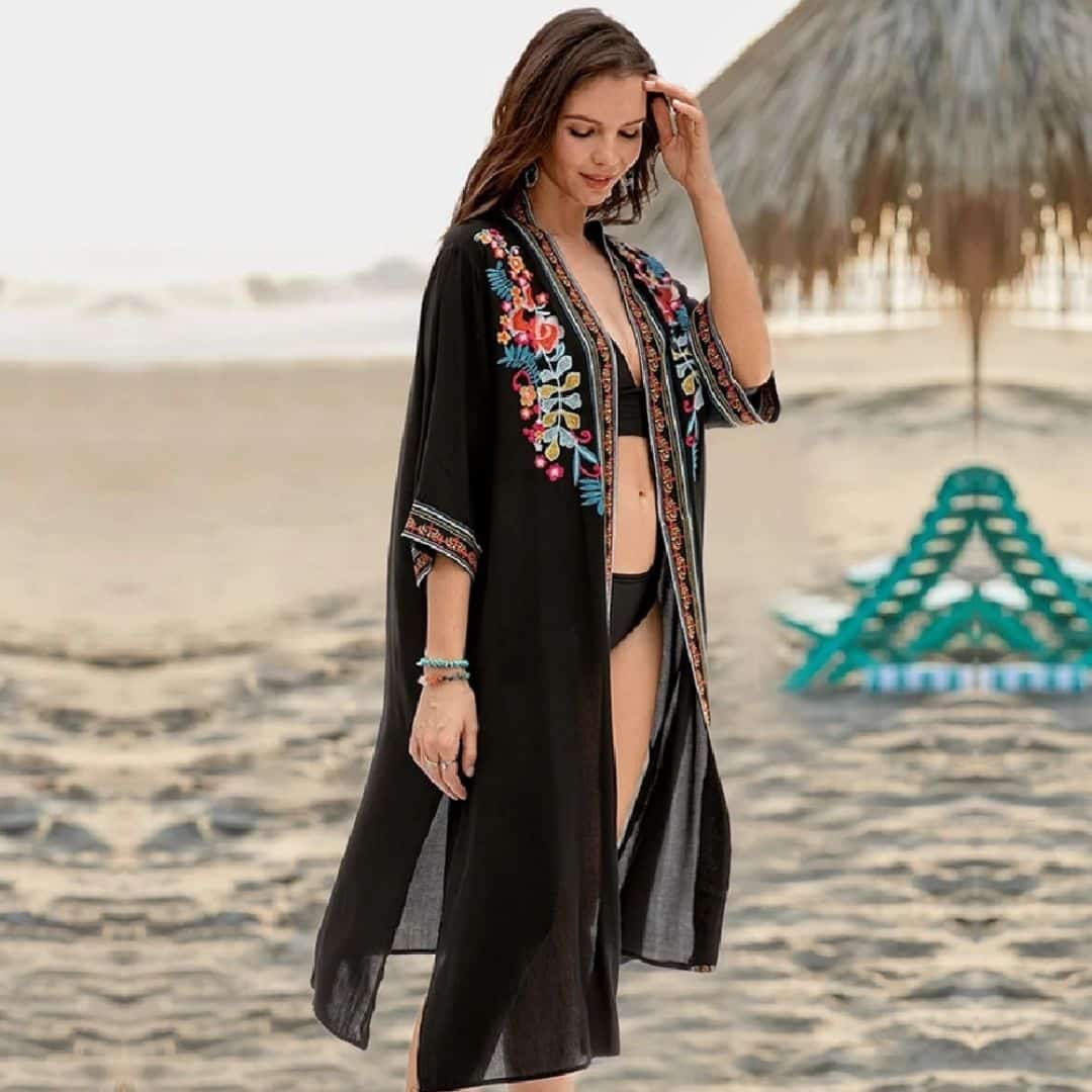 Plus Size Kimono Cover Up