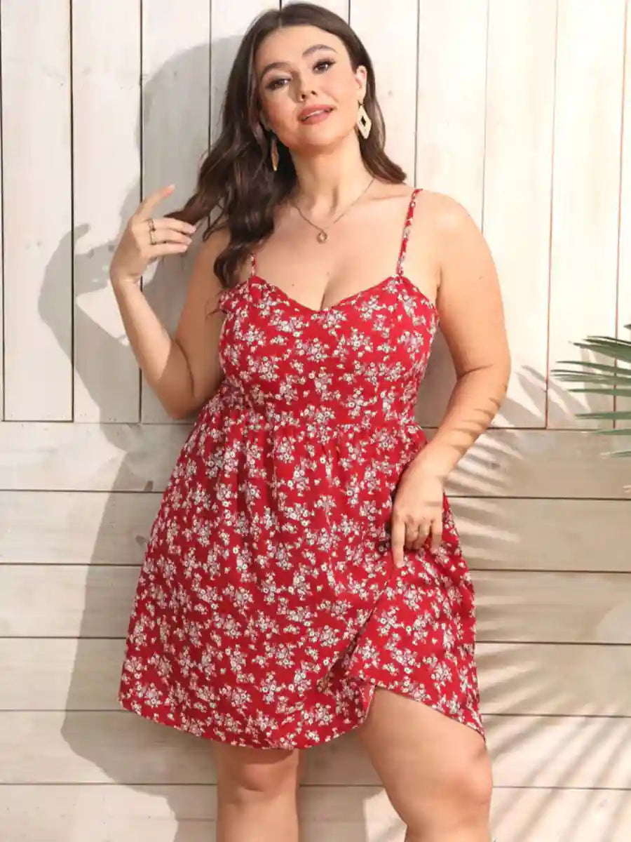 Plus Size Mini Beach Dress