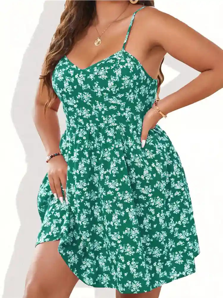 Plus Size Mini Beach Dress