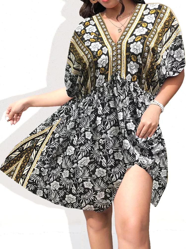Plus Size Mini Summer Dress
