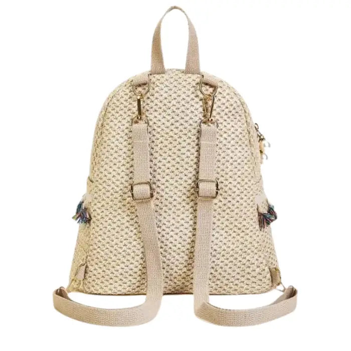 Pompom Boho Backpack