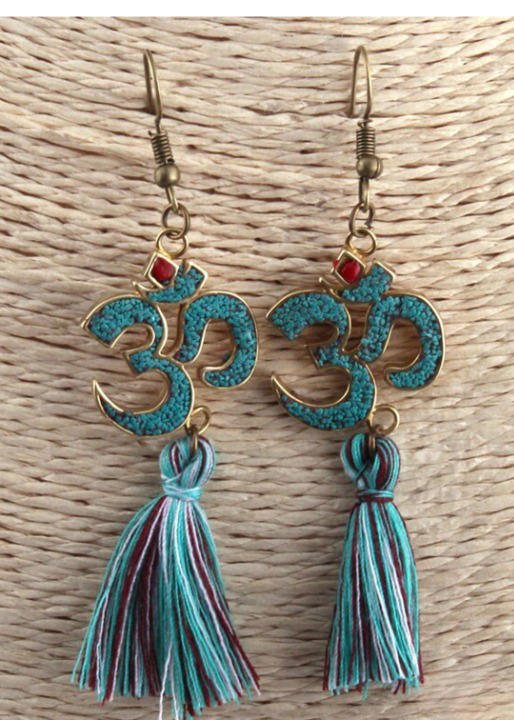Pompoms Boho Dangle Earrings