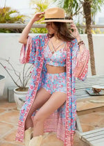 Pretty Boho Kimono Floral Pastel