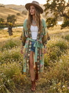 Pretty Long Boho Kimono Colorful Floral