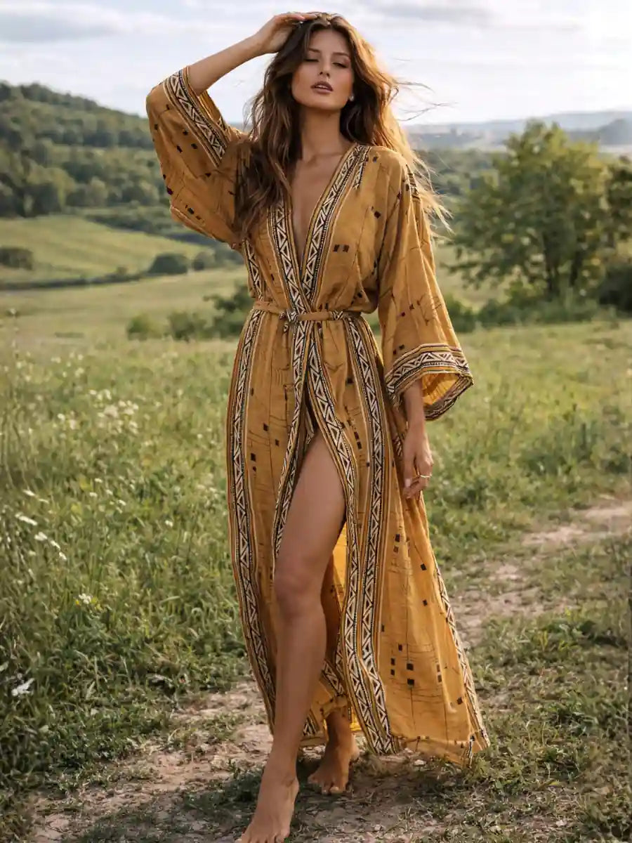 Printed Boho Kimono