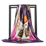 Purple Retro Boho Scarf