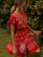 Red Boho-Style Dress