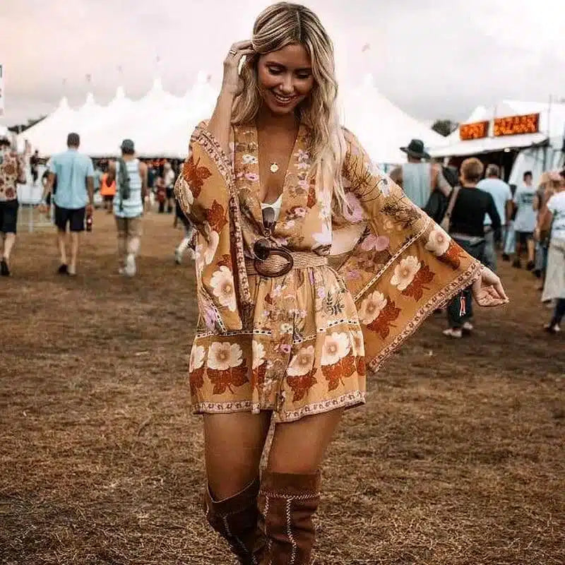 Kimono sales boho dress