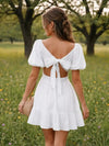 Romantic Short Dress in White