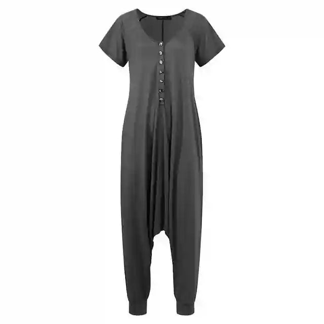 Romper Boho Buttoned Dungarees