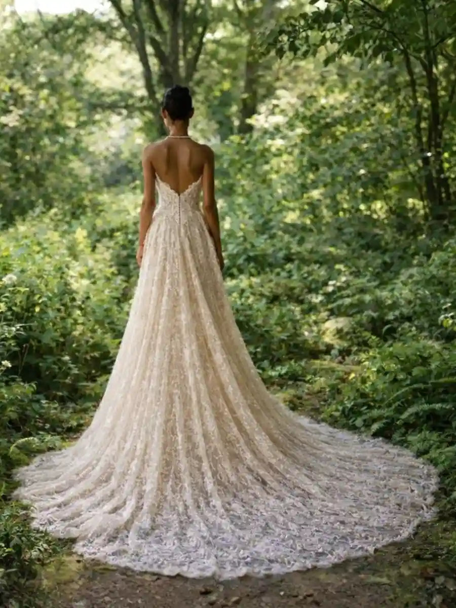 Royal Boho Wedding Dress