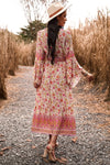 Long Sleeve Boho Maxi Dress