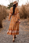 Long Sleeve Boho Maxi Dress