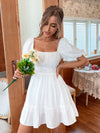 Romantic Short Dress in White