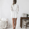 Bohemian Mini Dress in White