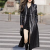 Boho Leather Coat With Belt