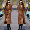 Boho Leather Coat With Belt