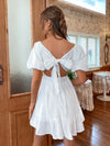 Romantic Short Dress in White