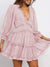 Romantic Mini Dress in Pastel Pink