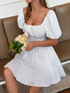 Romantic Short Dress in White