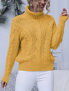 Boho Chic Yellow Knit Pullover