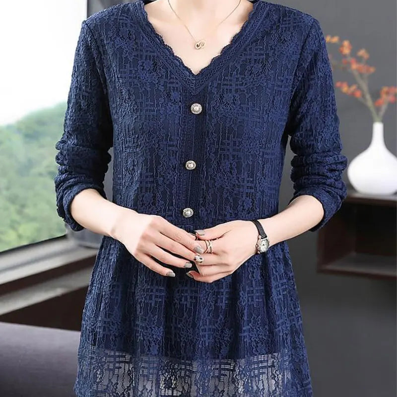 Boho Blue Pleated Blouse