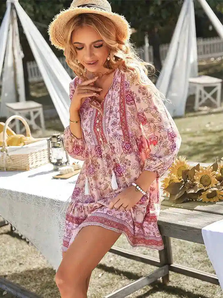 Short Flowy Beach Dress