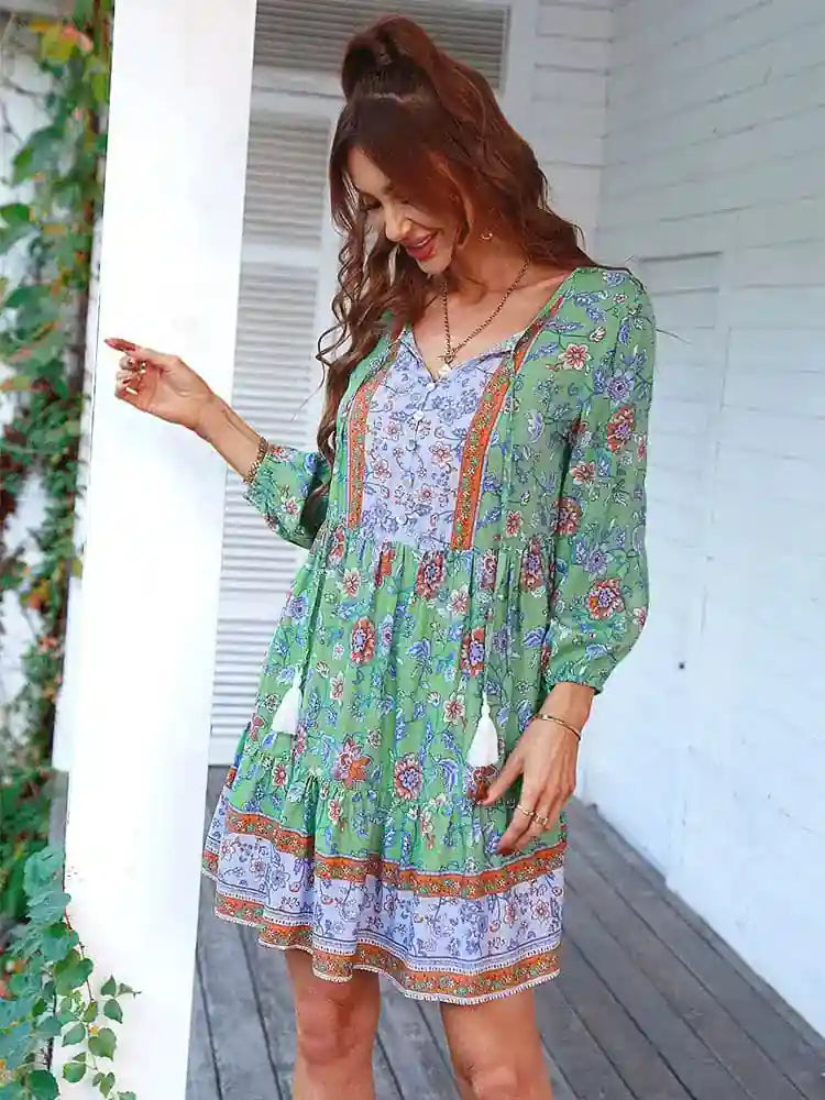 Short Flowy Beach Dress | Boho Mood Bobo Mood Short Flowy Beach Dress | Boho Mood Bobo Mood