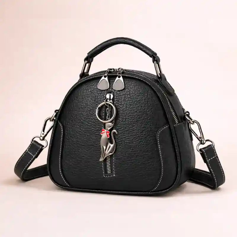 Small Boho Leather Crossbody Bag