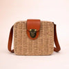 Small Boho Straw Shoulder Bag
