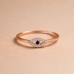 Sterling Silver Boho Rings - Evil Eye