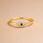 Sterling Silver Boho Rings - Evil Eye