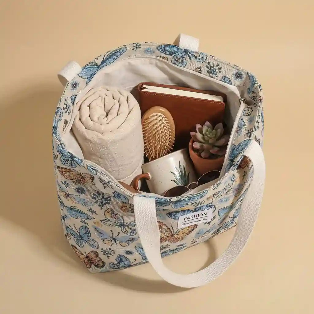 Stylish Bohemian Butterfly Tote Bag