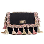 Stylish Boho Chic Pompom Bag