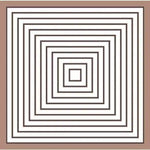 Stylish White Boho Scarf with brown print