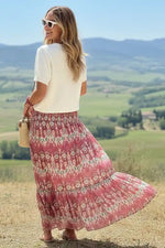 Summer Boho Style Print Skirt
