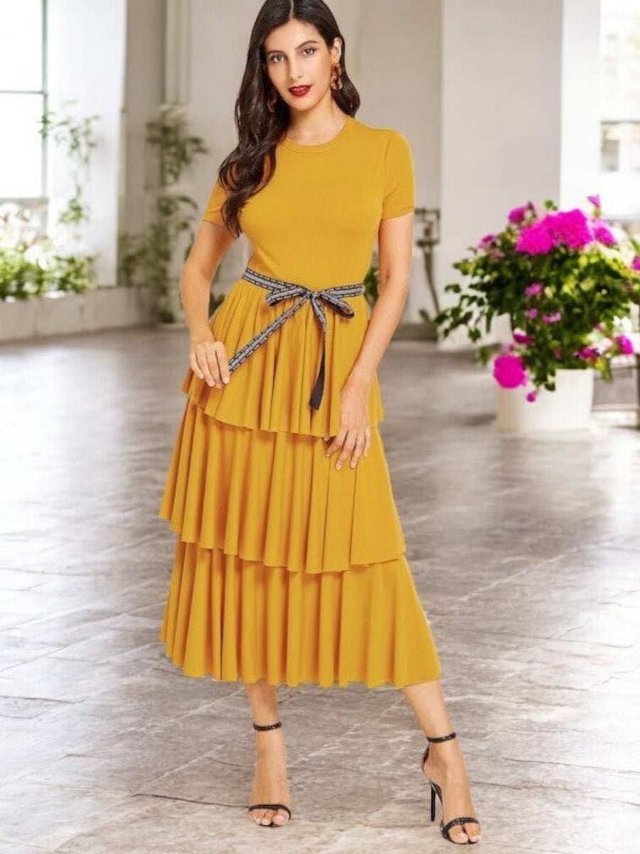 Summer Mid-Dress in Yellow